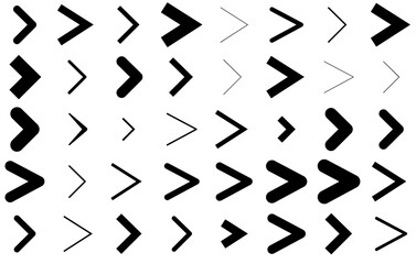 Mega Set Of Vector Arrow Icons Silhouette Vector Logo Design Containing Direction,Arrow-Right,Right,Arrow-Left,Arrow Vector Illustration Linear Pictogram Pack