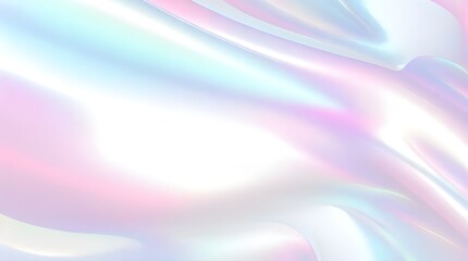 Fototapeta premium Holographic background seamless trendy iridescent light foil texture. Soft holographic pastel unicorn marble background pattern. Modern pearlescent blurry abstract swirl illustration. 