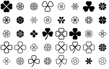 Mega Set Of Vector Abstract Flowers Icons Web Header Banner Design Containing Abstract,Floral,Pattern,Leaf,Plant Infographic Simple Vector Illustration Logo