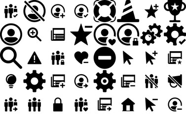 Mega Set Of Vector X24 Pixels Icons Silhouette Vector Logo Design Containing Talk,People,Minus,Message,Off Vector Illustration Linear Pictogram Pack