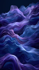 Obraz premium Fluid Shapes in Dark Color Palette