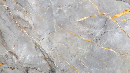 Elegant grey marble with striking gold and silver veins, a luxurious texture perfect for skin tile wallpaper, exuding modern opulence and sophistication. © crazyass