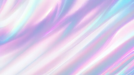 Obraz premium Holographic background seamless trendy iridescent light foil texture. Soft holographic pastel unicorn marble background pattern. Modern pearlescent blurry abstract swirl illustration. 
