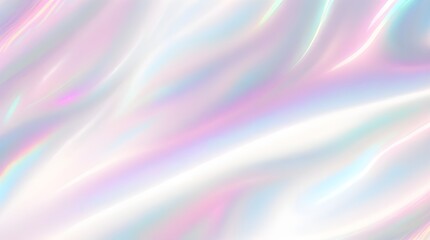 Holographic background seamless trendy iridescent light foil texture. Soft holographic pastel unicorn marble background pattern. Modern pearlescent blurry abstract swirl illustration.	
