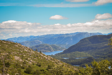 mountain landscape with blue sky