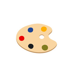 paint palette vector illustration 