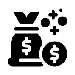 money glyph icon