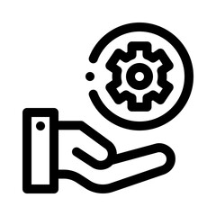 hands line icon