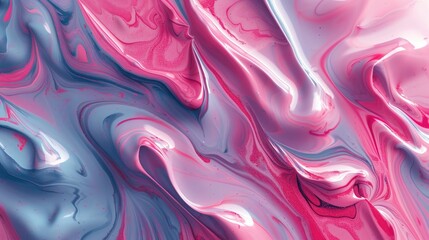 Fluid marble pattern in pink and blue abstract texture paint, swirls marble texture of granite stone wallpapers