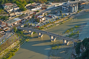 Fototapeta premium The city of Berat seen from the castle