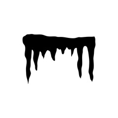 stalactites, growths and mineral formations. vector