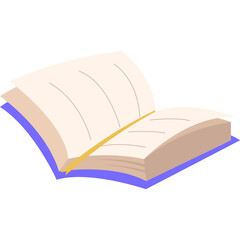 Open Book Illustration