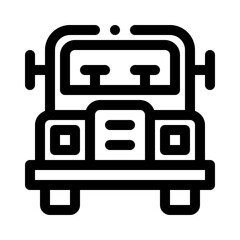 lorry line icon