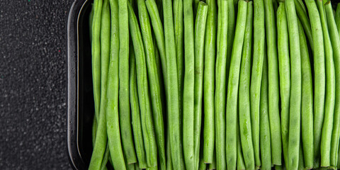 green beans fresh vegetable string bean fresh meal food snack on the table copy space food background rustic top view keto or paleo diet vegetarian vegan food