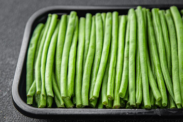 green beans fresh vegetable string bean fresh meal food snack on the table copy space food background rustic top view keto or paleo diet vegetarian vegan food