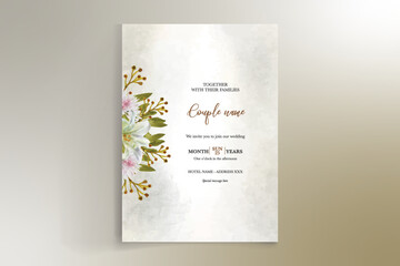 BRIDAL SHOWER FLORAL INVITATION TEMPLATE