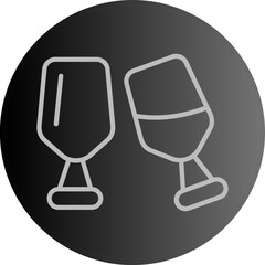 Wine Glass icon Design