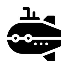 underwater glyph icon