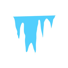 Cartoon frozen ice crystals and icicles, blocks and icebergs, magic stones game asset. Vector blue iced floes, salt mineral or cave stalagmites.