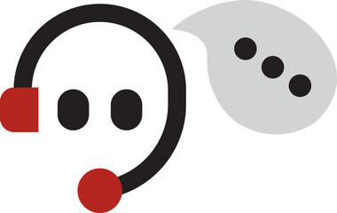 live support, live chat icon illustration