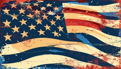 Fototapeta premium Juneteenth Flag