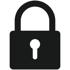 Padlock vector for protection the privacy, the cyber security sign, lock icon to protect the secret