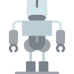 robot flat icon design