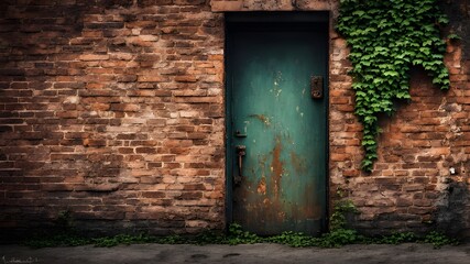 rusty iron door