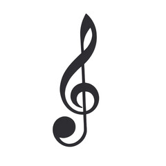 Obraz premium A simple and elegant music note symbol representing rhythm and harmony in the world of music.