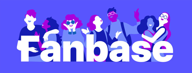 a group of young happy people 