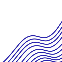 Aesthetic Wave Lines Corner Decoration