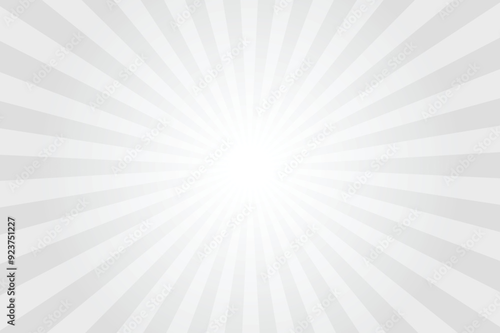 Aufkleber sunlight abstract background. silver grey color burst background. vector illustration. sun beam ray 