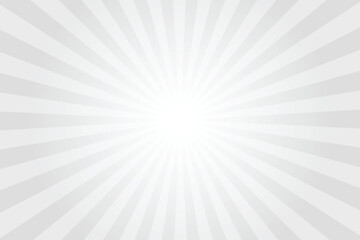 Sunlight abstract background. Silver Grey color burst background. Vector illustration. Sun beam ray sunburst pattern background. Retro silver backdrop