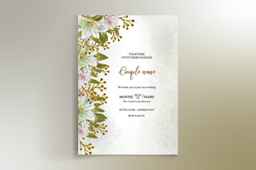 BRIDAL SHOWER FLORAL INVITATION TEMPLATE