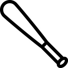 Baseball Bat Icon Illustration