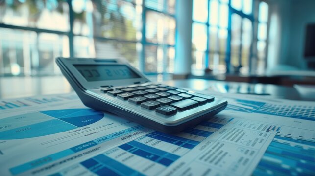 The calculator on financial documents
