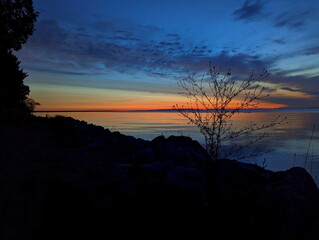 Sunset over Whitefish Bay