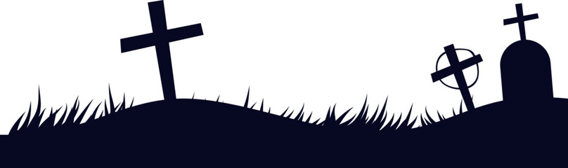 Cemetery Halloween Silhouette
