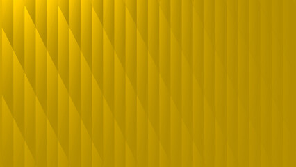 Modern Yellow Background of Diagonal, Faceted Geometric Shapes