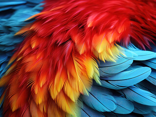 Fototapeta premium Fantastic Feathered Elegance A Delicate Dance in Ultra Lightness