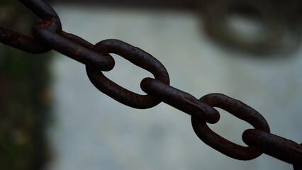 rusty chain, dark colours, steel