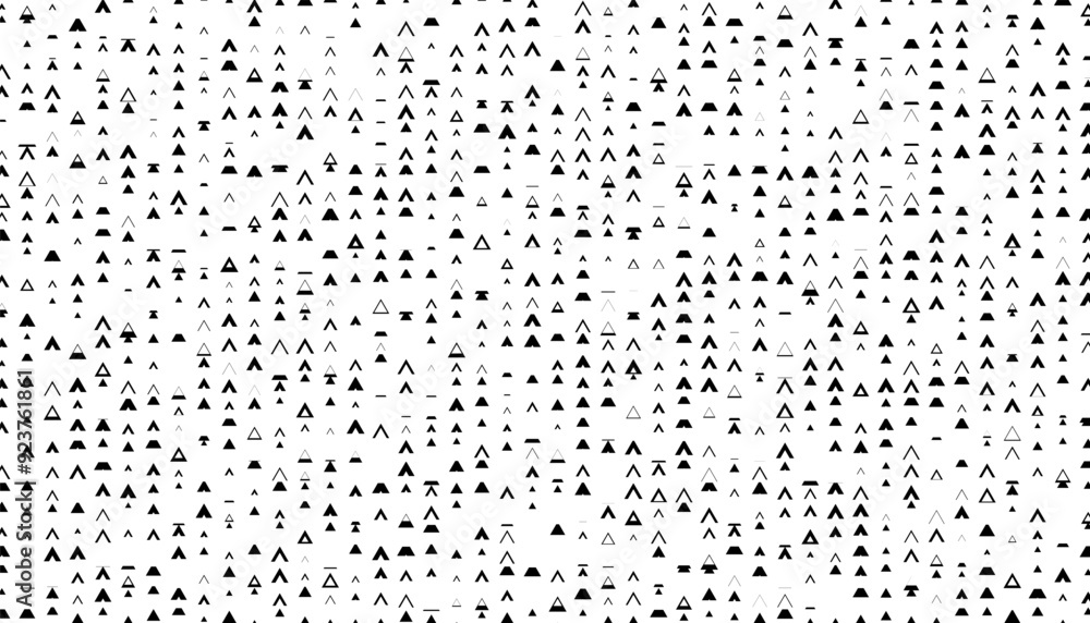 Poster abstract concept of background. black and white triangle pattern. vector format illustration