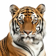 Naklejka premium Close-up Portrait of a Majestic Bengal Tiger