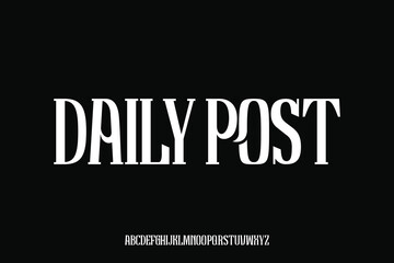 Display alphabet font vector design suitable for headline, poster, logo and many more