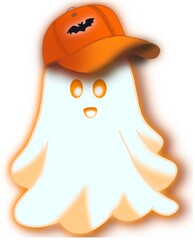 Cute ghost halloween 