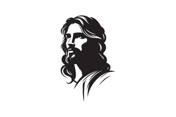 Jesus had silhouette vector illustration