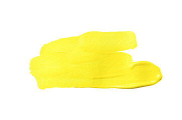 Yellow brush with transparent image of PNG format extension.