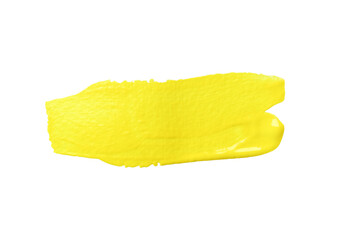 Yellow brush with transparent image of PNG format extension.