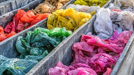 "Nature-friendly Recycling Bin Filled with Sorted Waste Items: Eco-Conscious Practices"