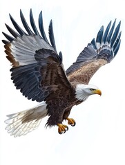 Fototapeta premium Majestic Eagle in Flight